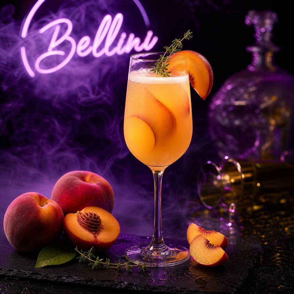 Imperial Peach Bellini — Silky stone-fruit luxury